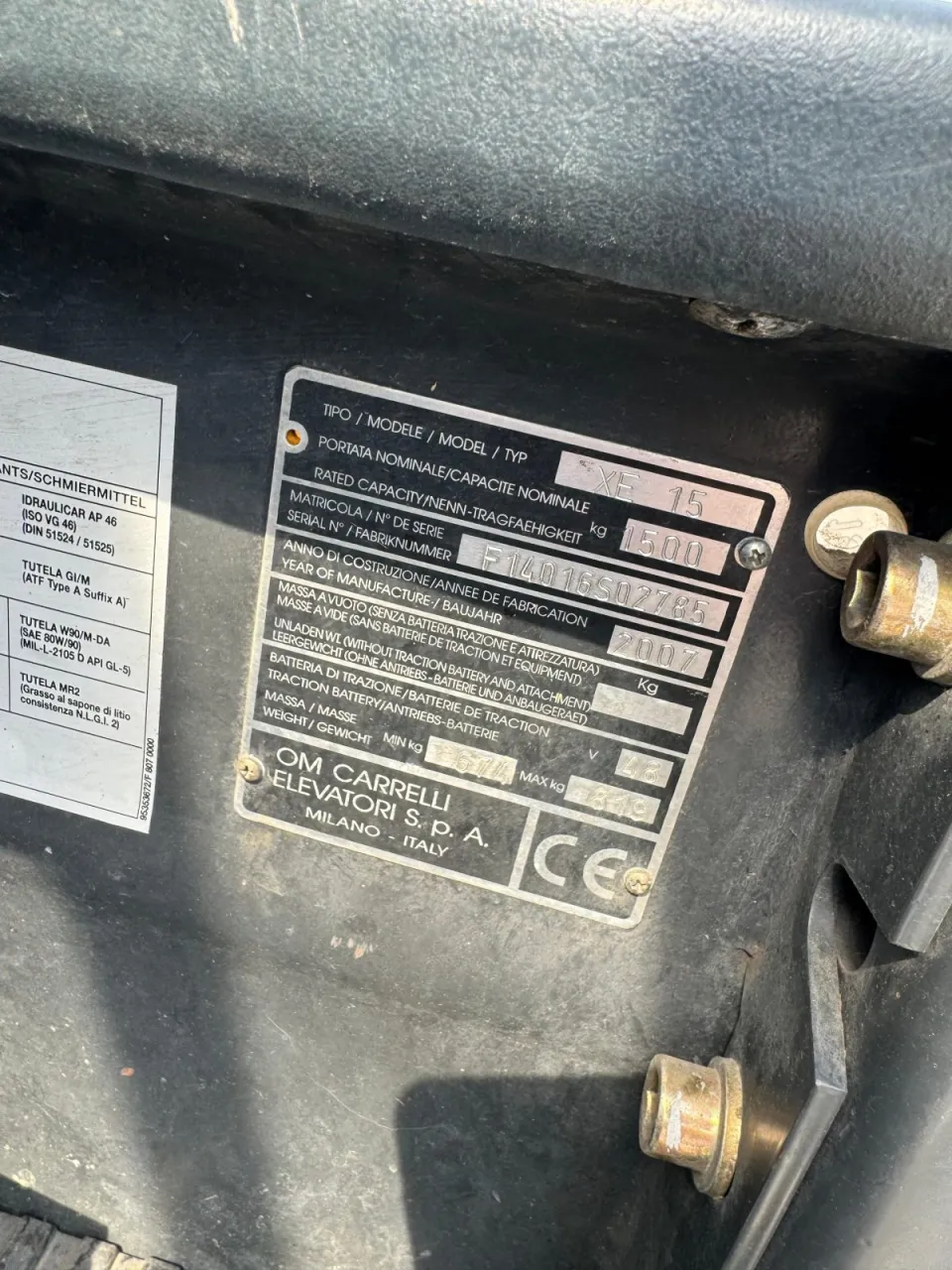 Carrello elevatore elettrico OM XE 15, foto 5